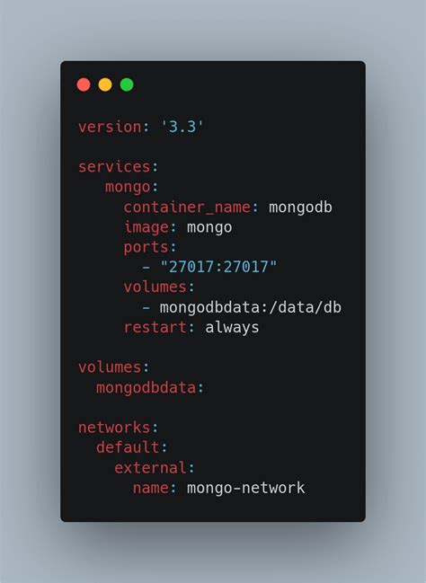 mongodb docker compose example